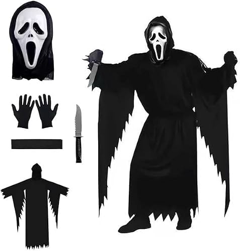 Efymosce Halloween Scream Déguisement pour Adulte, Ghostface