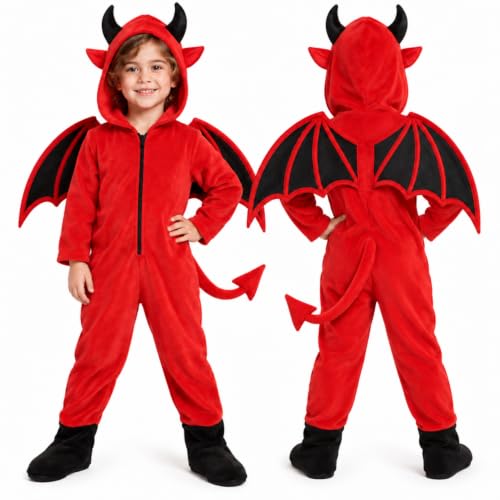 Costume Diable Enfant Halloween Rouge