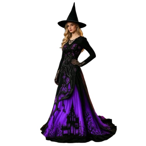 Robe Gothique Vampire Halloween Femme