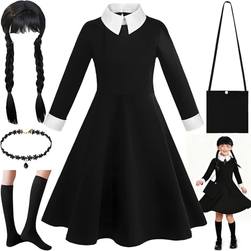 ZZXLOPEZ Robe Noire Halloween pour Fille, Gothique Lolita Pr