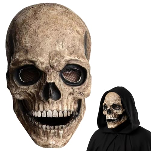 Masque Halloween Adulte Masque Horreur,Masque De CrâNe Compl