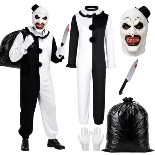 Harsever Costume de Clown Homme (M) | Clown Deguisement avec