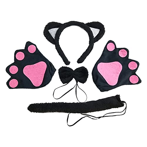 TSHAOUN Costume de chat comprenant : oreilles de chat, bande