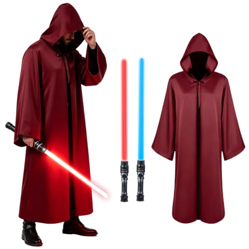 Aitsite Costume Je-d Robe pour Adulte, Cape à Capuche pour A