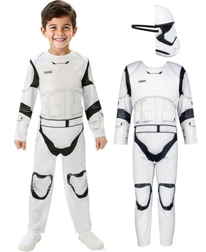 SINSEN Costume de Stormtrooper pour enfant, combinaison de s