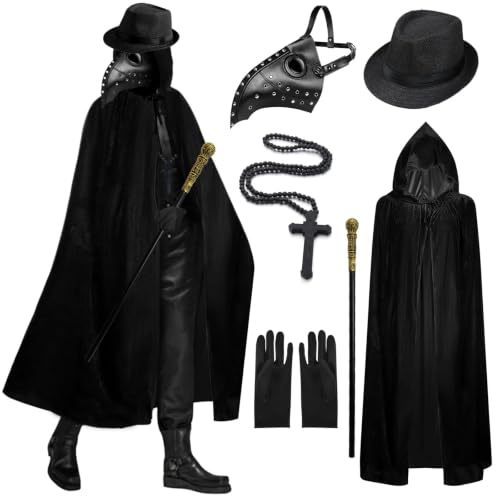 Costume Médecin de la Peste Deguisement Halloween Adulte Dég