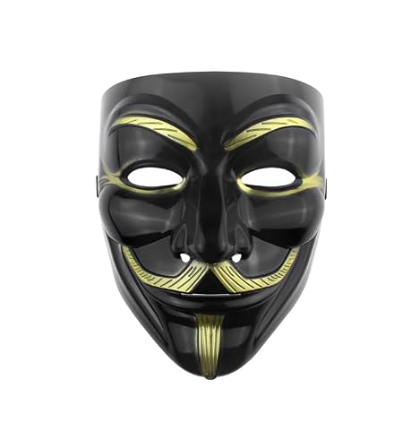Udekit Hacker Mask V pour Vendetta Anonyme Masques pour Adul