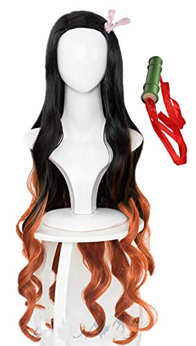 Perruque Nezuko Demon Slayer Longue