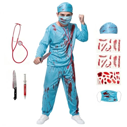 Déguisement Halloween Docteur Homme, Déguisement Chirurgien 