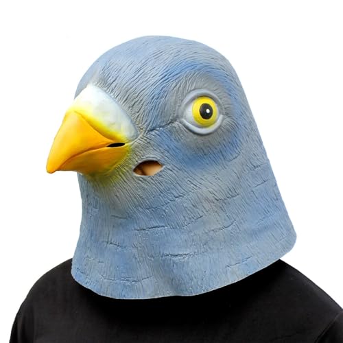 Esdallina Masque en latex motif tête danimal pour Halloween 