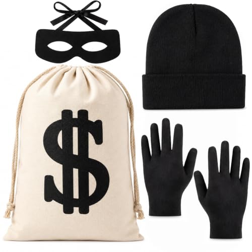 Costume de Braqueur de Banque, Déguisement de Cambrioleur po
