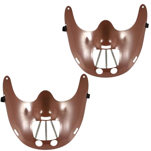Fartoni Lot de 2 Masques dHorreur à Grille pour Adultes - Ma