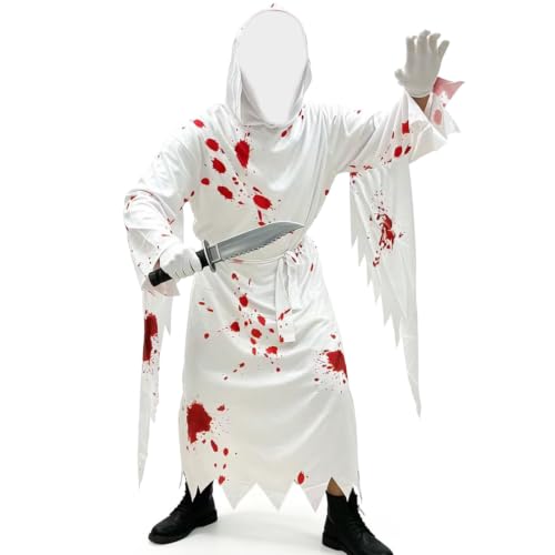 Mino Plus Scream Deguisement,Adulte Unisex Ghostface Costume