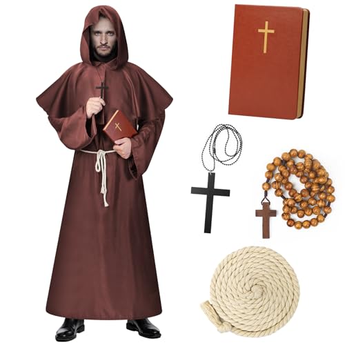 Lozzzyo Ensemble Deguisement Halloween Moine Adulte - Deguis