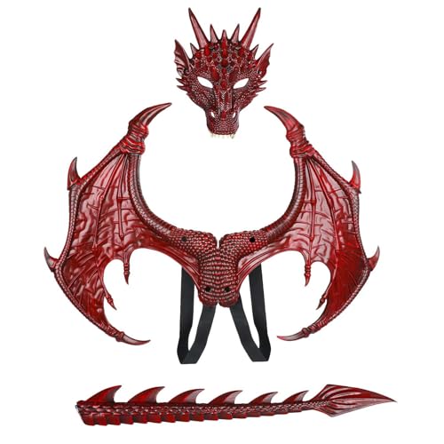 Ensemble de queue de dinosaure pour cosplay, Halloween, cost