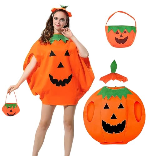Huifengjie Déguisement Citrouille Adulte Halloween Costume C