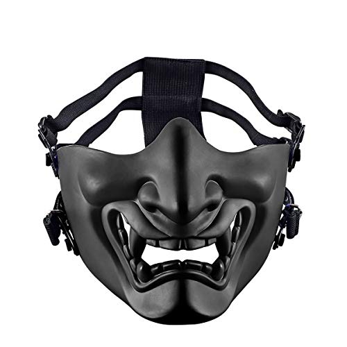AOUTACC Demi-Masque de Protection pour Airsoft, Monstre Kabu