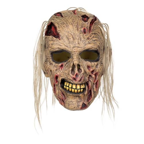 Boland 97609 - Masque de tête de zombie en latex avec cheveu