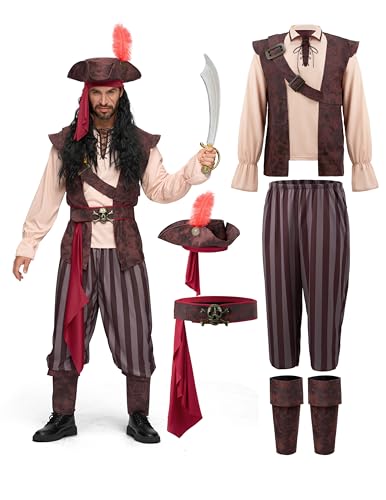 Spooktacular Creations Costume de pirate des Caraïbes pour h