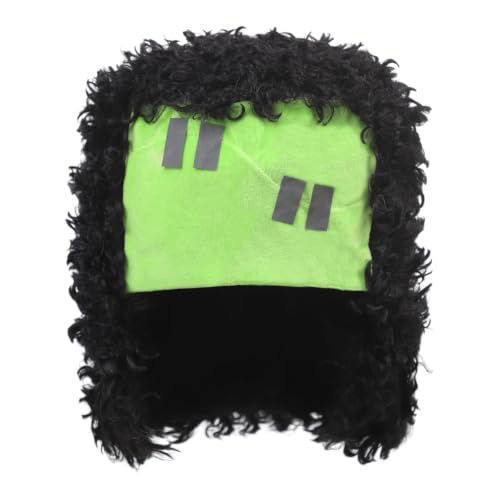 TINAYAUE Bonnet Frankenstein avec Peruque boucle Déguisé Hal