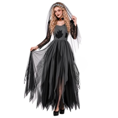 Fun Shack Deguisement Mariee Zombie Femme, Costume Halloween