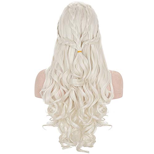 Morvally Daenerys Perruque de cosplay Khaleesi Dragon Queen 