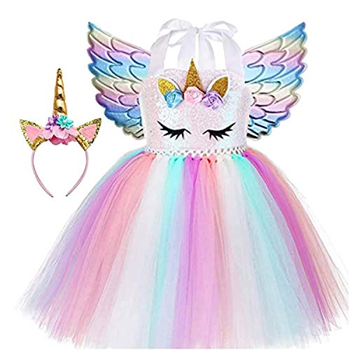 Sincere Party Robe tutu en tulle licorne pour filles Robe da
