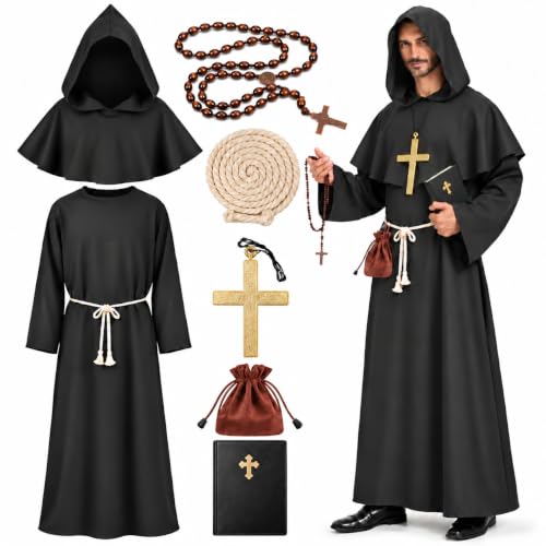 Costume Moine Médiéval Homme XL