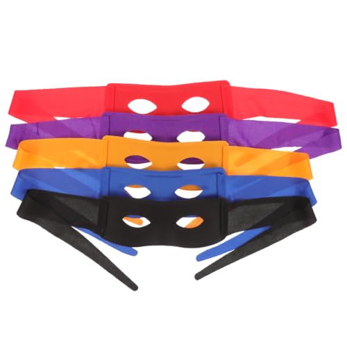 Lot de 5 Loups Masques Mascarade PVC, Masque Carnaval Adulte