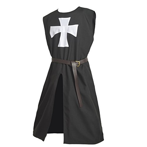 BLESSUME Costume Tunique Chevalier Médiéval Croisé Templier 