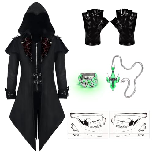 IEEILULU Veste Steampunk Homme, Manteau Gothique Homme pour 