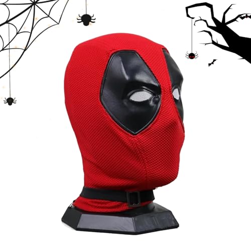 WELLXUNK Masque dHalloween, DeadP00 Masque Adulte pour Hallo