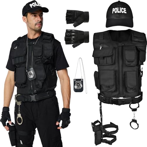 Ulikey SWAT Gilet Tactique Adultes, Deguisement SWAT Adulte 