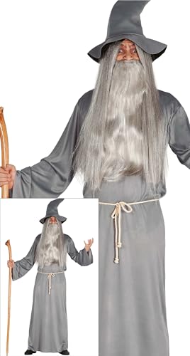FIESTAS GUIRCA | Costume Sorcier Homme Adulte - Chapeau Cein