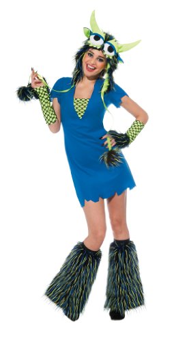 Rubies Costume Deluxe Yeti et coiffe, bleu, Large