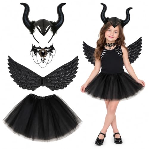 HHDESHSL Ensemble Déguisement Diable pour Enfant, Costume de