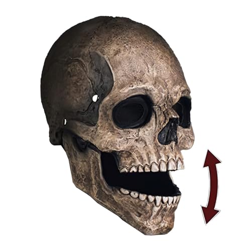 Masque Crane Tête de Mort avec Machoire Amovible | Déguiseme