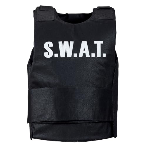 W WIDMANN MILANO Party Fashion - Gilet SWAT noir déguisement
