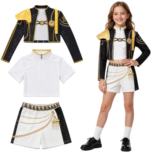 3PCS Deguisement Halloween,Deguisement Kpop avec Veste,T-Shi