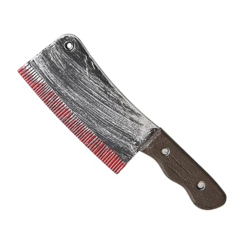YAVRIX Faux Couteau de Boucher Ensanglanté pour Halloween - 