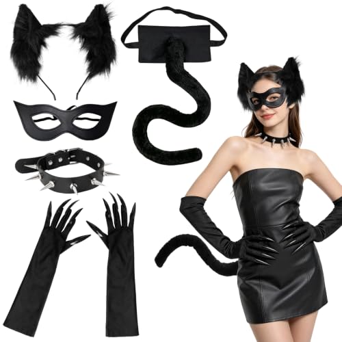 WWEIPNG Déguisement Catwoman & Costume Chat Noir Adulte Femm
