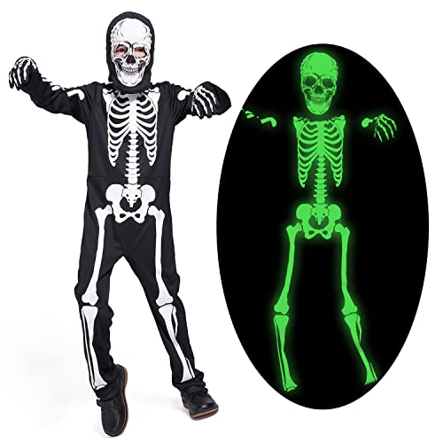 Sincere Party Squelette brillant dans le noir avec un costum