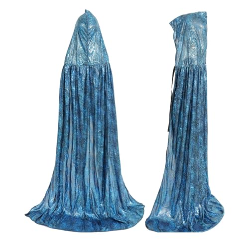 Cape à Capuche Bleue 150cm Adulte
