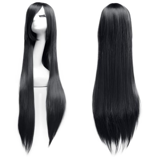 Perruque Longue Droite Femme 100cm pour Quotidienne Cosplay 