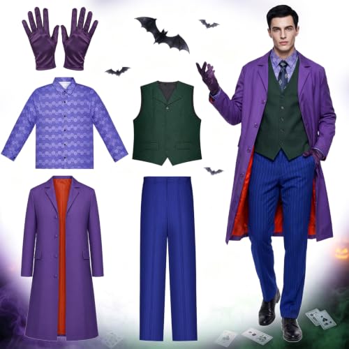 Costume Clown de Deguisement Homme Adulte, Déguisement Hallo