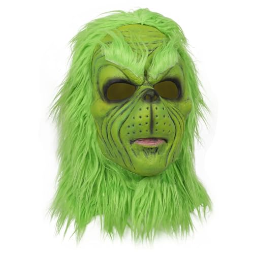 Applysu Masque de Monstre vert pour adulte Masque déguisemen