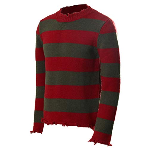 NUWIND Freddy Krueger Pull Rayé Pull Tricoté Nightmare on El