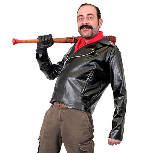Déguisement de Negan Costme pour homme Veste de motard et ba
