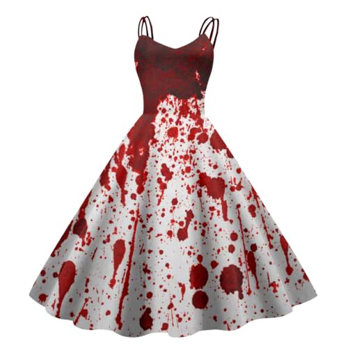 Générique Deguisement Halloween Femme, Robe Horreur Effrayan