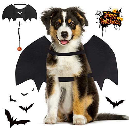 Vivifying Ailes de chauve-souris pour chien Halloween, cloch